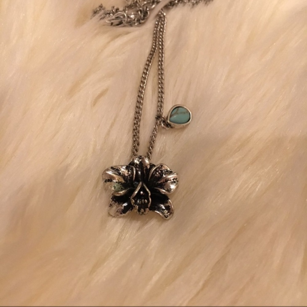 SOLD Fossil Lotus Necklace - Picture 1 of 3